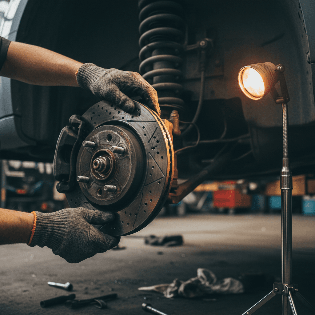 Brake rotor inspection and repair